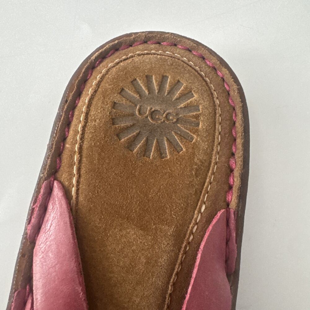 UGG Lanni Sandals Womens Size 10 Shoes Pink EUC Strappy Flip Flop - Picture 6 of 11